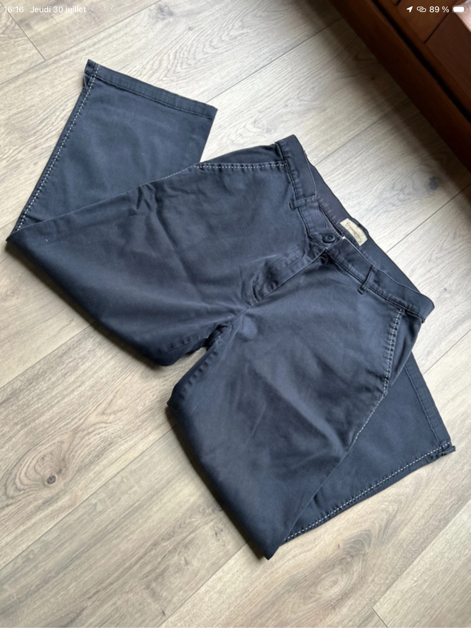 Pantalón corto negro con costura blanca Scenic💕 – photo 9